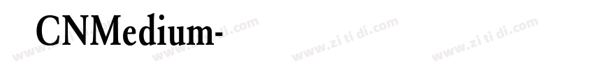 荣耀 CNMedium字体转换
